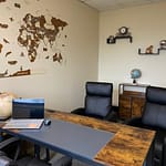Meet with the travel nurse in a clean and professional environment