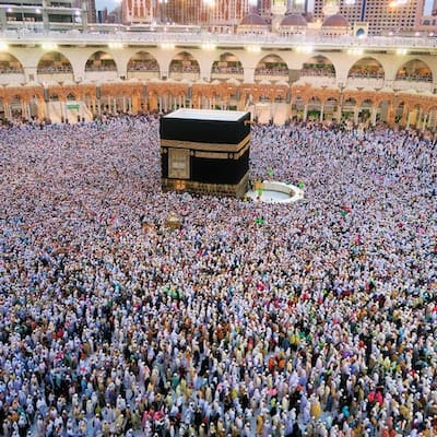 The Kingdom of Saudi Arabia requires the four strain ACYW meningitis vaccine on arrival for Hajj.